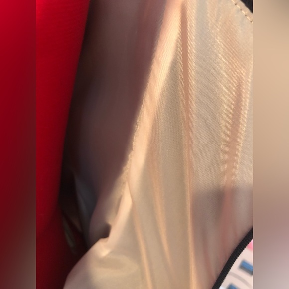 90s Y2K Betsy & Adam Satin Black And White Mini Dress Built In Petticoat - Picture 11 of 11